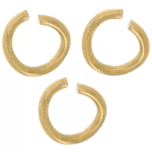 Anillas abiertas 4x0,7 mm - Acero inoxidable 316L dorado x100