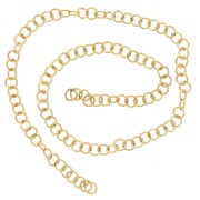 Anillas abiertas 4x0,7 mm - Acero inoxidable 316L dorado x100