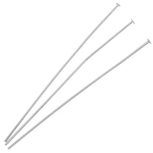 Clavos cabeza plana 51x0,7 mm Plateado x25