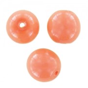 Cuentas redondas Shiny 4 mm Peach Coral x50