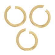 Anillas abiertas 3x0,6 mm - Acero inoxidable 304L Dorado x10|raw }}