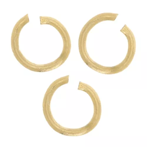 Anillas abiertas 3x0,6 mm - Acero inoxidable 304L Dorado x10
