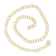 Anillas abiertas 3x0,6 mm - Acero inoxidable 304L Dorado x10