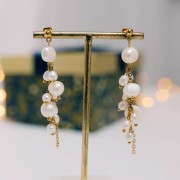 Pendientes bola 4 mm - anilla perpendicular - Acero inoxidable 304L Dorado x20