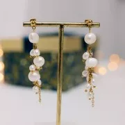 Pendientes bola 4 mm - anilla perpendicular - Acero inoxidable 304L Dorado x20