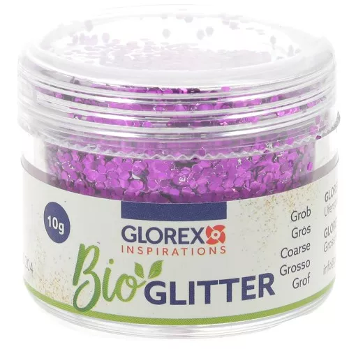 Purpurina biodegradable - Grande - Morado x10g