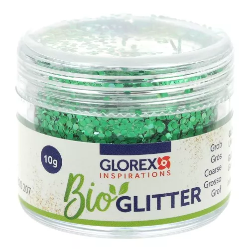 Purpurina biodegradable - Grande - Verde x10g