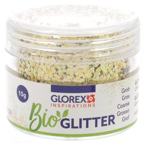 Purpurina biodegradable - Grande - Champán x10g