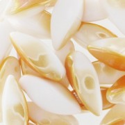 Twist 6x12 mm Alabaster Light Apricot x25|raw }}