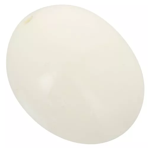 24x19 mm Cuenta con forma de oliva en resina opaca - Crudo x1