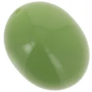 Cuenta con forma de oliva 24x19 mm en resina opaca - Verde aguacate x1