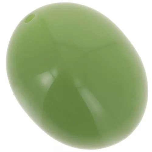 Cuenta con forma de oliva 24x19 mm en resina opaca - Verde aguacate x1