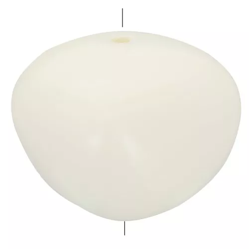 Cuentas de resina opaca 14x18 mm - Crudo x4