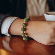 Cuentas de resina opaca 14x18 mm - Crudo x4