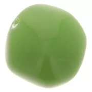 Cuentas irregulares redondas de 15 mm en resina opaca - Verde aguacate x4