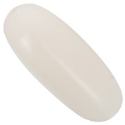 Cuenta con forma de oliva en resina opaca 34x14 mm - Nude x1