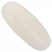 Cuenta con forma de oliva en resina opaca 34x14 mm - Nude x1