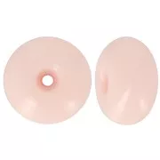 Perla redonda de 16 mm en resina opaca - Rosa claro x1