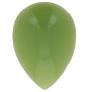 Cabujón de resina opaca pera 25x18 mm - Verde aguacate x1