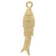 Colgante pez 27x6,5 mm - Acero inoxidable 304L Dorado x1|raw }}