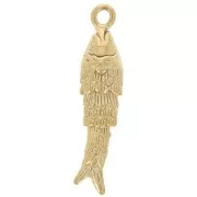 Colgante pez 27x6,5 mm - Acero inoxidable 304L Dorado x1