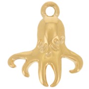 Dije Pulpo 18x16 mm - Acero inoxidable 304L Dorado x1|raw }}