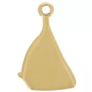 Dije Barco de Vela 16x11 mm - Acero inoxidable 304L Dorado x1