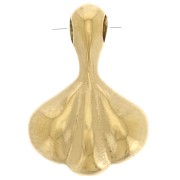 Dije abanico 13x9 mm - Acero inoxidable 304L Dorado x1