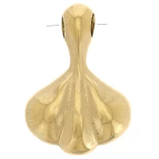 Dije abanico 13x9 mm - Acero inoxidable 304L Dorado x1