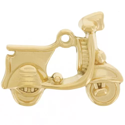 Colgante Vespa Scooter 18x23 mm - Acero inoxidable 304L Dorado x1
