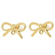 Ganchos pendientes 11x20 mm - Acero inoxidable 304L Dorado x2|raw }}