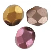 Facetadas 6 mm Crystal Gold Rainbow x25