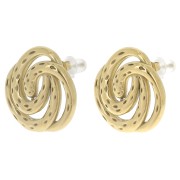 Ganchos pendientes en espiral de 20 mm - Acero inoxidable 304L Dorado x2