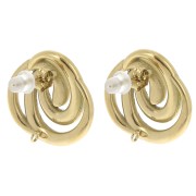 Ganchos pendientes en espiral de 20 mm - Acero inoxidable 304L Dorado x2