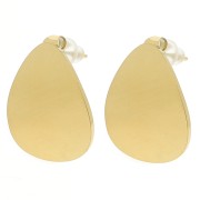 Ganchos pendientes curvados 20x16,5 mm Acero inoxidable 304L Dorado x2|raw }}