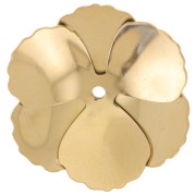 Colgantes Flor 23 mm - Acero inoxidable 304L Dorado x2