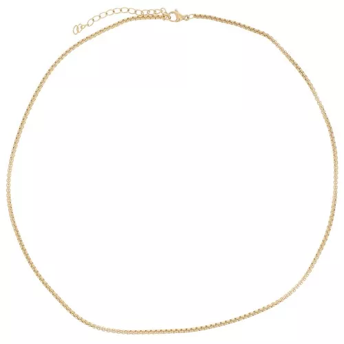 Gargantilla de malla veneciana de 2mm - Acero inoxidable 304L Dorado x44cm