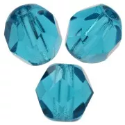 Facetadas 6 mm Blue Zircon  x25