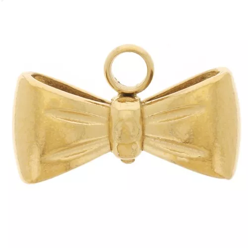 Dije de nudo 6.5x11 mm - Acero inoxidable 304L Dorado x1