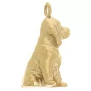 Dije Perro Cocker 19x10 mm - Acero inoxidable 304L Dorado x1