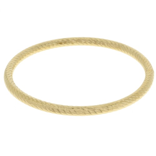 Pulsera brazalete de 65 mm - Acero inoxidable 304L Dorado x1