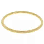 Pulsera brazalete de 65 mm de acero inoxidable 304L Dorado x1