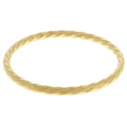 Pulsera brazalete ondulado de 64 mm - Acero inoxidable 304L Dorado x1