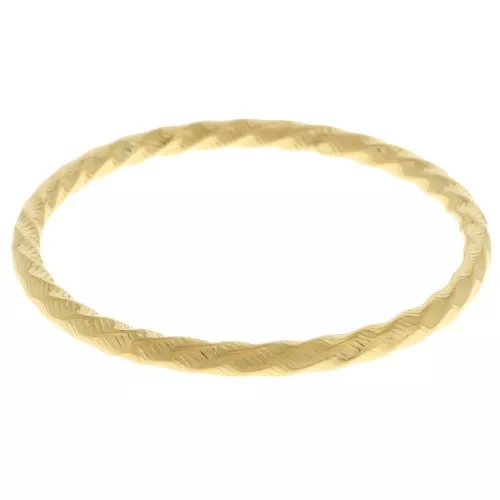 Pulsera brazalete ondulado de 64 mm - Acero inoxidable 304L Dorado x1