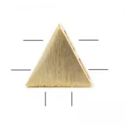 Separador triángulo 7 mm dorado cepillado HQ