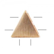 Separador triángulo 7 mm dorado rosa cepillado HQ