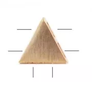 Separador triángulo 7 mm dorado rosa cepillado HQ