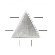 Separador triángulo 7 mm rodiado cepillado HQ|raw }}