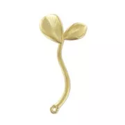 Separador hojas 23 mm Dorado con oro fino satinado x1