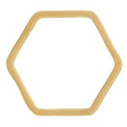 Anillas hexagonales de montaje y tejido 12x13 mm - Acero inoxidable 304L Dorado x10|raw }}